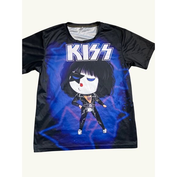 Kiss Other - Kiss Cartoon Graphic Tee XL